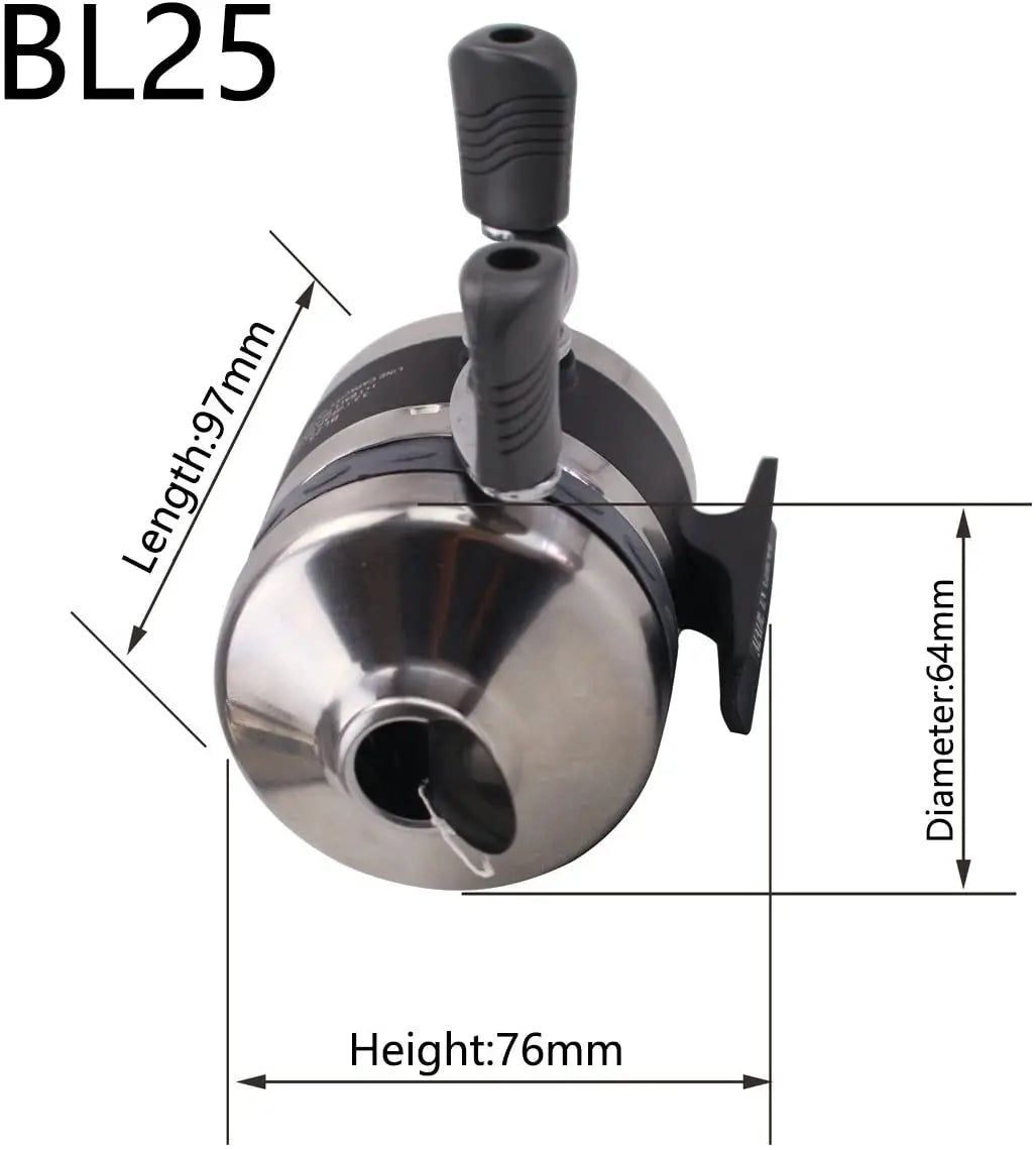 Bowfishing Reel Seat Spincast Reel with Fishing Reel Seat Gear Right and Left Hand for Recvrve Compound Bow