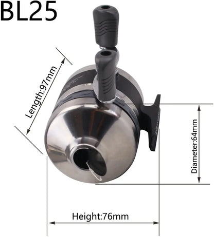 Bowfishing Reel Seat Spincast Reel with Fishing Reel Seat Gear Right and Left Hand for Recvrve Compound Bow