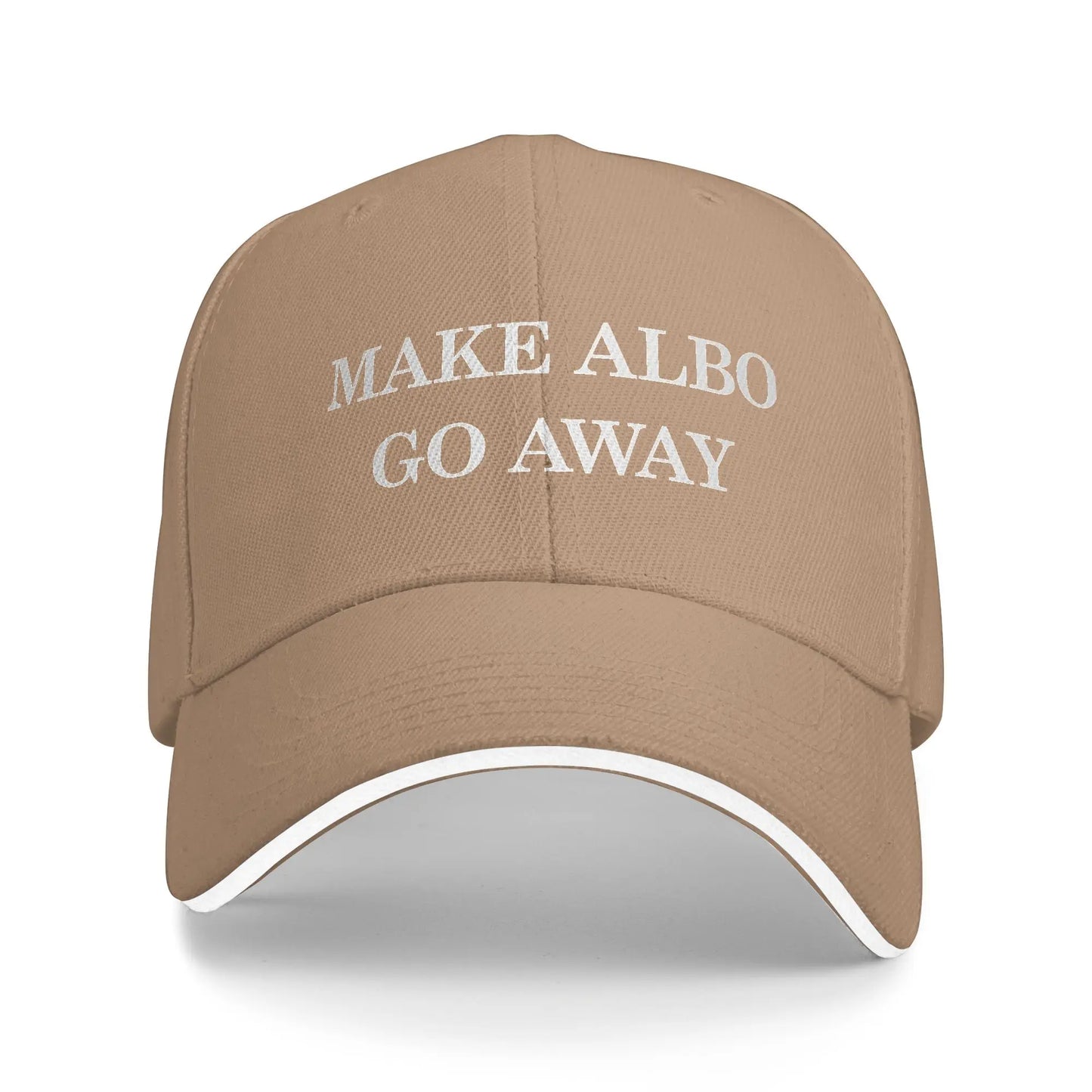 Make Albo Go Away MAGA Sandwich Baseball Cap Hip Hop Australia Saying Unisex Style Adjustable Headwear Travel Gift Hats