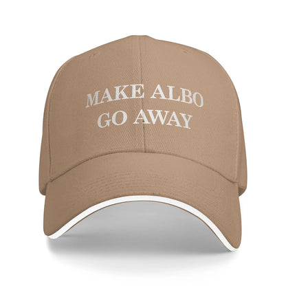 Make Albo Go Away MAGA Sandwich Baseball Cap Hip Hop Australia Saying Unisex Style Adjustable Headwear Travel Gift Hats