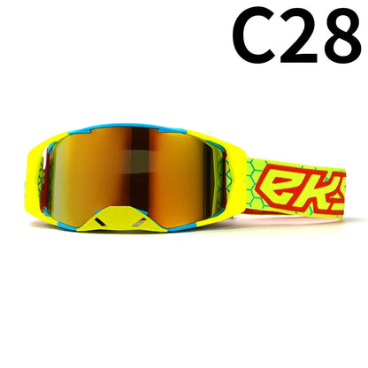 Off-Road Motorcycle Goggles - Windproof, Dustproof Protective Eyewear for Motocross, ATV Riding, Cycling & Outdoor Adventures,