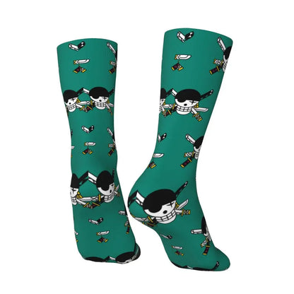 Fashion Men's Socks Harajuku Tony Tony Choppers Sock Luffys Zoros Trafalgar Law Anime Women's Socks Spring Summer Autumn Winter