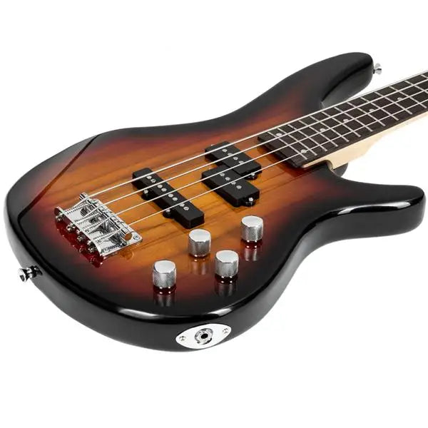 24 Frets Rosewood Fingerboard GIB Electric Bass Guitar Full Size 4 String Sunset Color
