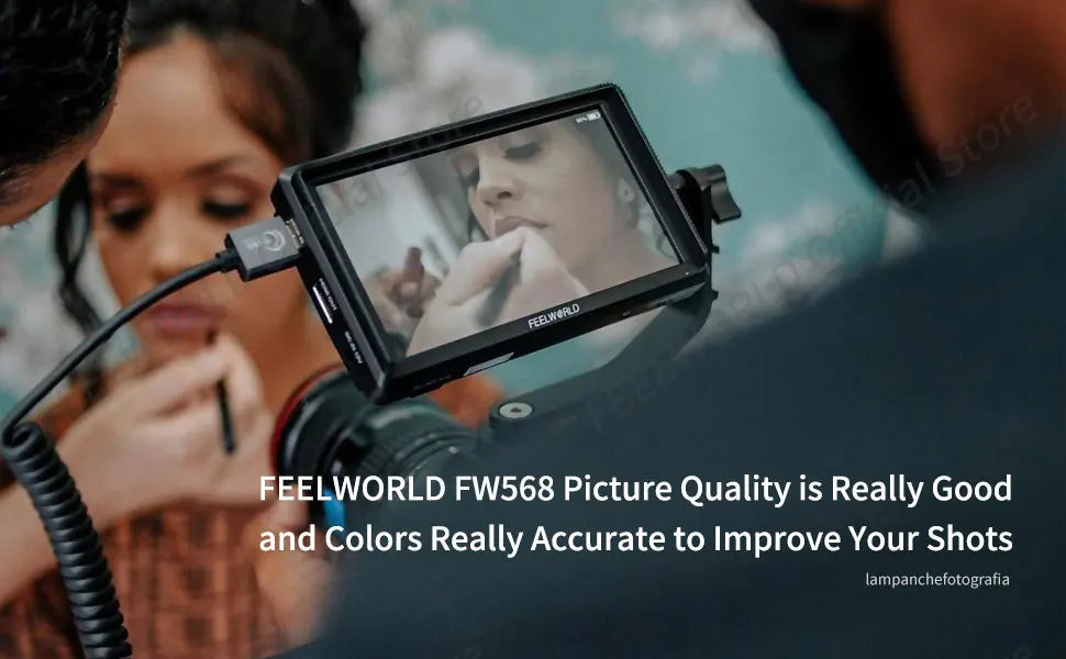 FEELWORLD FW568 V3 6 Inch 3D LUT DSLR Camera Field Monitor IPS Full HD1920 1080 Support HDMI Output With Tilt Arm for Gimbal Rig