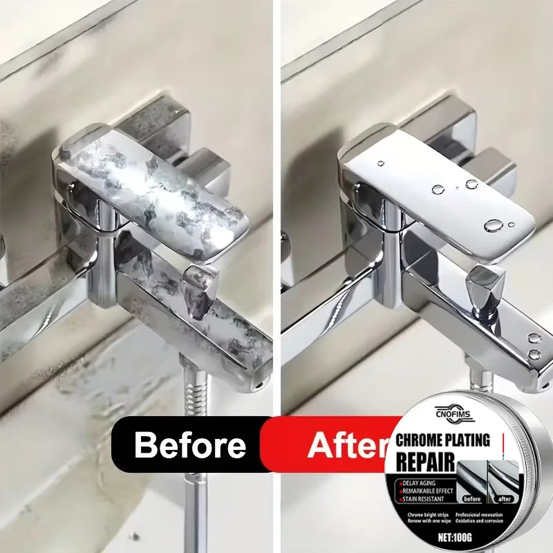 Chrome Refurbishment Paste: Polishes & Restores Car Wheels & Bumpers