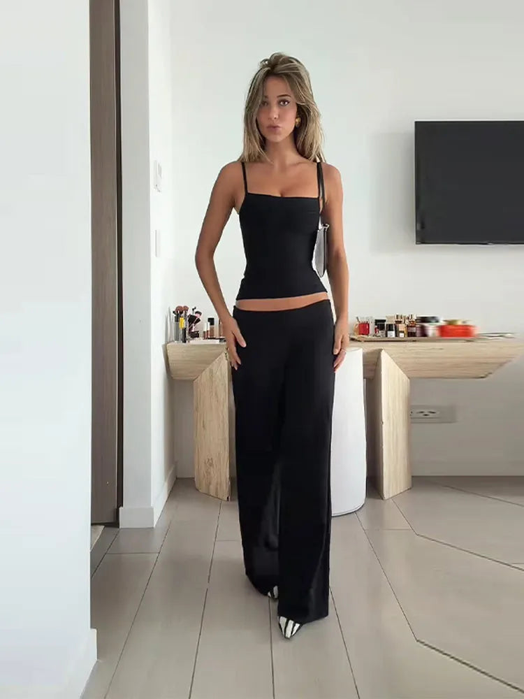 Sexy Solid Knit Women Top Stripe Sleeveless Slash Neck Pleated Female Crop Tops 2026 Spring Summer All-match Lady Knitwear