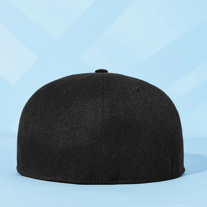 Big Bone Man Plus Size Baseball Caps Adult Flat Peak Hip Hop Fitted Hat Men Women Large Size Snapback Cap size 6 3/4 to size 8