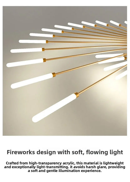 Nordic Ceiling Lighting for Living Room Bedroom Kitchen Led Ceiling Light Fixture Indoor Home Firework Decor Ceiling Lights