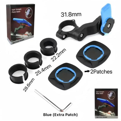 Standes Motorcycle Bike Phone Holder 360° Rotatable Detachable Mount for Delivery Navigation Self Lock Anti-shake Phone Holder