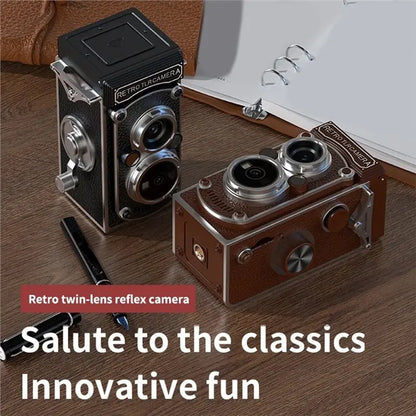 BNVN-Retro Camera Dual Lens Design Function Manual Joystick Operation HD Infrared Night Vision Nostalgic Portable