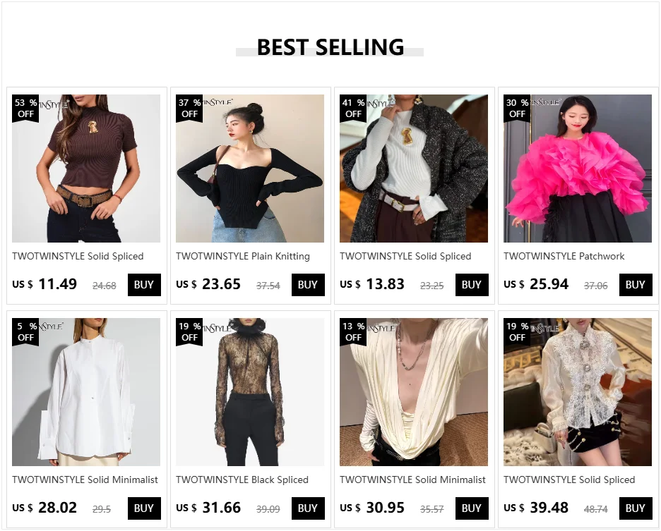 TWOTWINSTYLE Colorblock Patchwork Lace Up Shirts For Women V Neck Lantern Long Sleeve Temperament Blouses Female Fashion Style