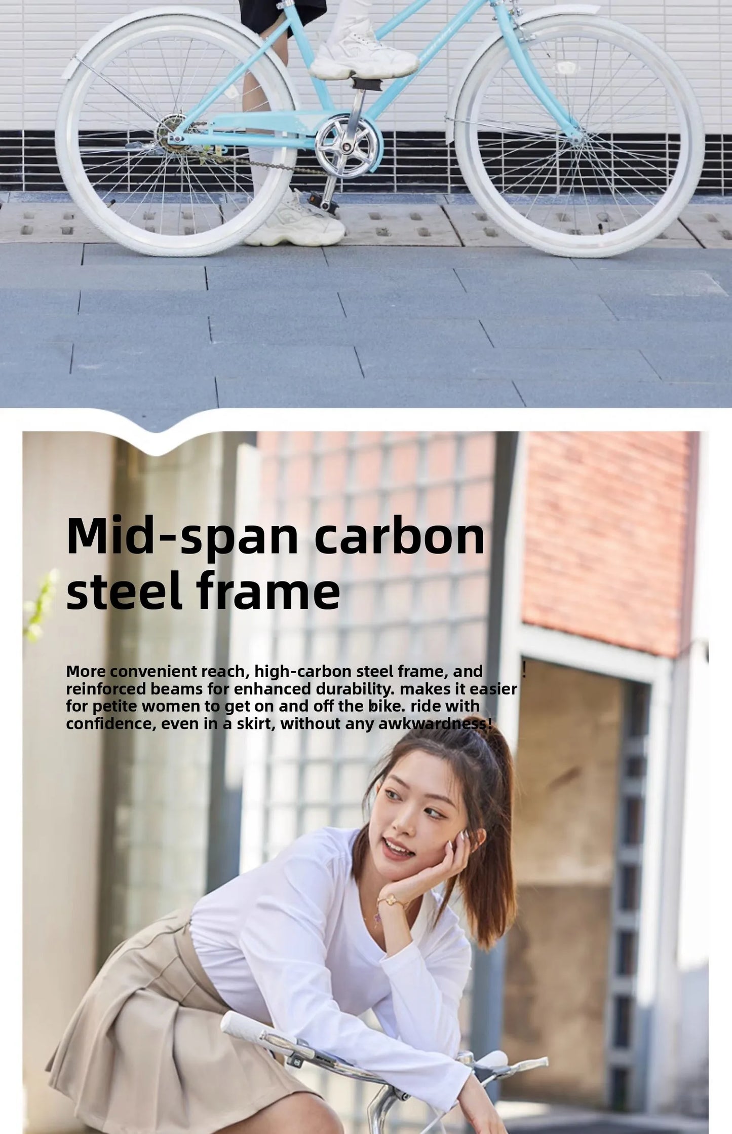 Women's Sweet & Fresh-Style Commuter Bike (For Junior & Senior High School Students · Unisex Adults · Commuter Racing Model)