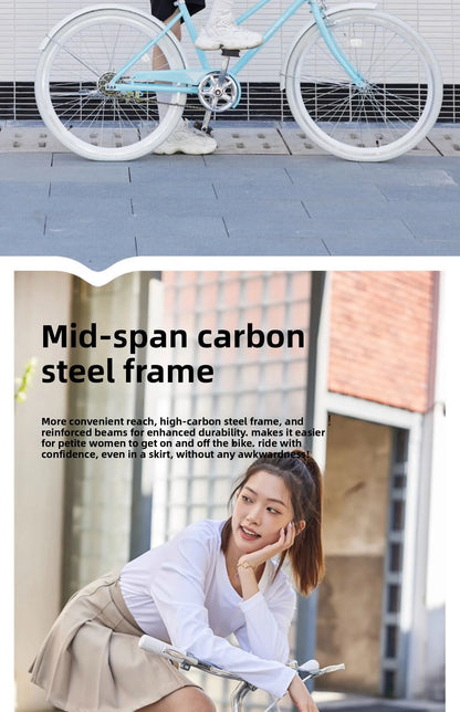 Women's Sweet & Fresh-Style Commuter Bike (For Junior & Senior High School Students · Unisex Adults · Commuter Racing Model)