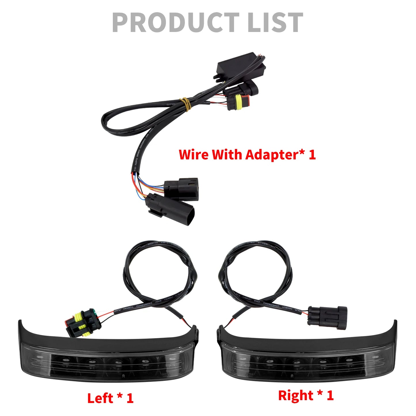 Motorcycle Saddlebag Light LED Turn Lamp Run Brake Lamp For Harley Touring Street Road Glide Road King Ultra Limited CVO 14-2023