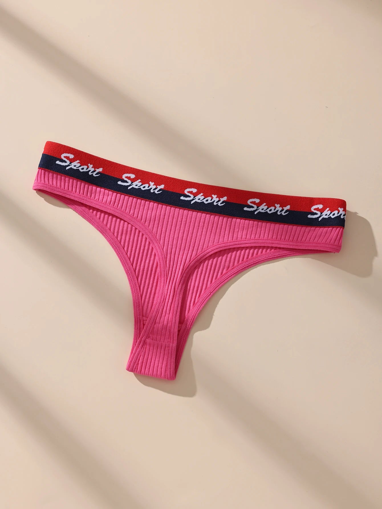 7Pcs Women Thongs Panties Low Waist Underwear Sport Girls Briefs Cotton G-String Breathable Sexy Ladies Panty Female Lingerie