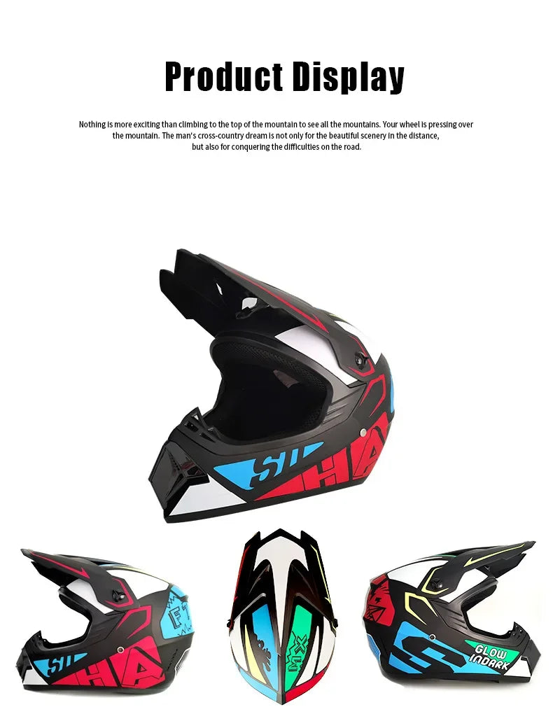 Hot Sale Motorcycle Helmet Racing Off-road Helmet Men Moto Bike Downhill AM DH Cross Para Moto Children Motocross Helmet DOT