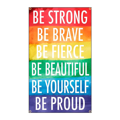 LGBTQ Rainbow GAY Bisexual Pride Flags Polyester Digital Printing Banner for Bedroom Wall Art Out Door Tapestry Decoration
