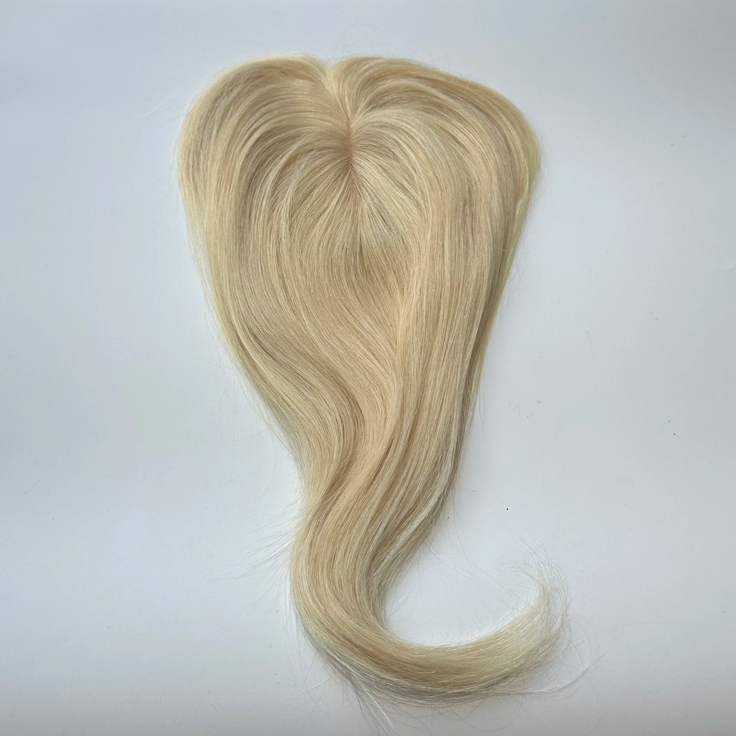 Lace Front Topper For Women Human Hair With Pre-Cut Bangs & Middle Part | 10x12cm 12inch Easy To Wear Wig