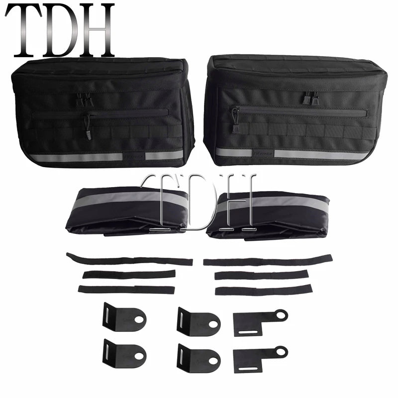 Motorcycle Saddlebag Side Tool Luggage Bag For Harley Dyna Softail Sportster XL Street Bob Low Rider FXD FXBB Travel Saddle Bags