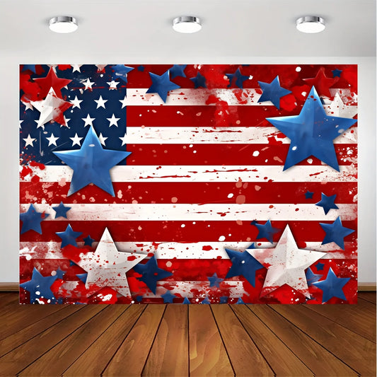 American flag July 4th background cloth,Patriotic Independence Day party photo background,Patriotic National Day banner
