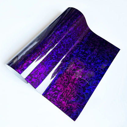 PET Carbon Fiber Sticker Vinyl Paper for Car Vinyl Wrap Glossy Auto Wrapping Cars Film Covering Laser Purple Motorcycles Vinyls