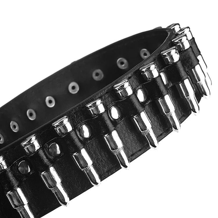Fashion New Bullet Accessories Belt Metal Belt Men And Women Punk Hardware Jeans Belt Y2K Belt Designer Belt Women's Belt