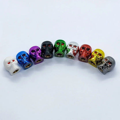 4Pcs Skull Valve Stem Caps Funny Air Caps Cover, Universal Truck Motorcycle Bike Car Tires Valve Stem Caps