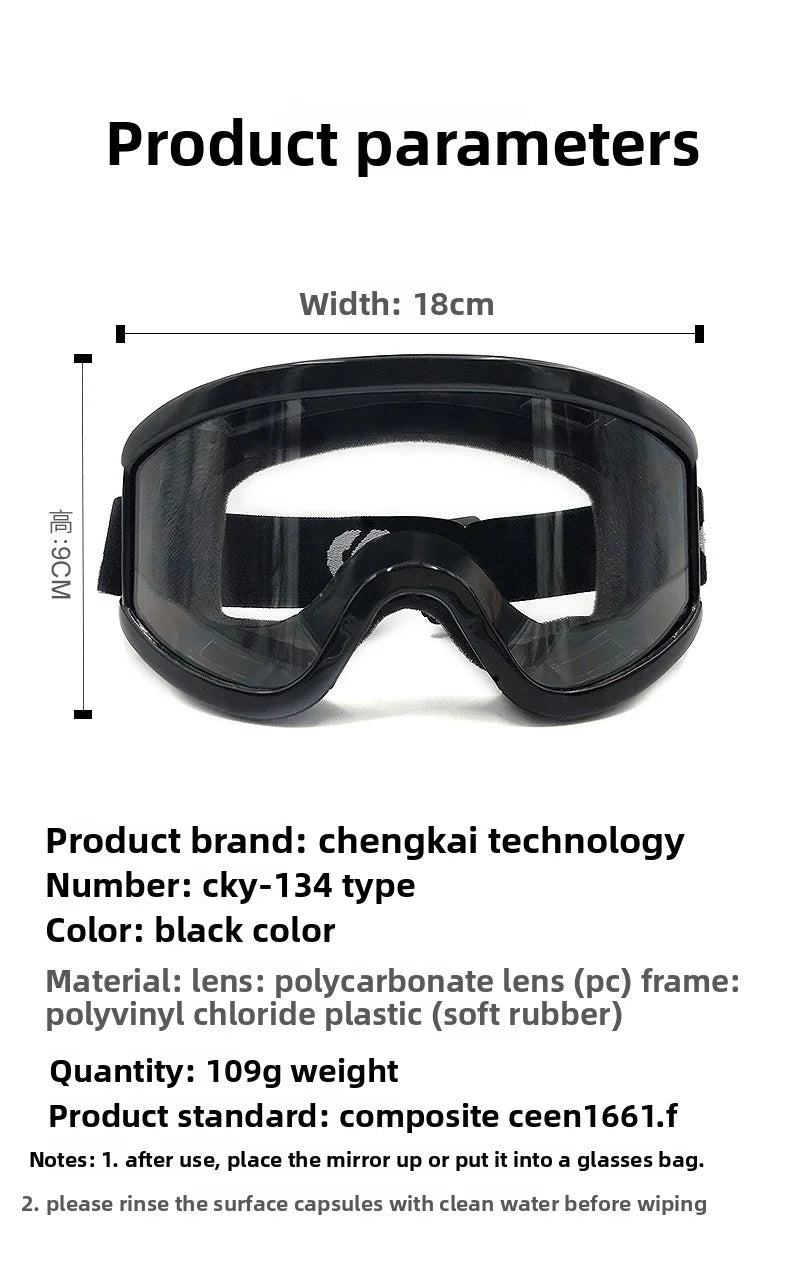 Motorcycle Goggles Glasses Dust-proof Eyeglasses Men Women Eye Protect Off-road Cycling Safety Anti Dust Glasses Protection