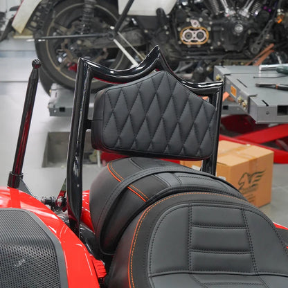 1.25inch El Rey Backrest Fit HD Touring Motorcycle 121CVO/117 Road Glide Street Glide Classic Passenger Backrest