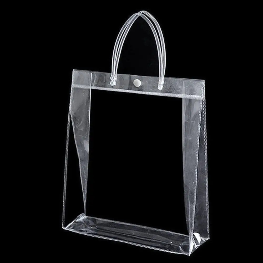 The New PVC Handbag Plastic Candy Bag Convenient Large Capacity Transparent Gift Jelly Bag Gift Bag School Work Daily Matching