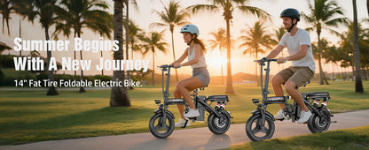 Electric Bike for Adults Teens, 1200W Peak Motor, 25MPH Folding E-Bike, 480/720Wh Battery, 40 Miles Range, Advanced 6 Shock