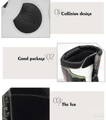 Motorcycle Boots Men Waterproof PU Boots Anti-drap Moto Boots Motocross Motorcycle Shoes Protection Motorcycle Long Thigh Boots