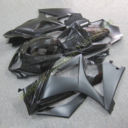 GSXR 1000 2007 2008 Motorcycle Fairings for GSXR1000 07 08 Glassy Matte Black Injection Kit Body Work Fairing Set Fit
