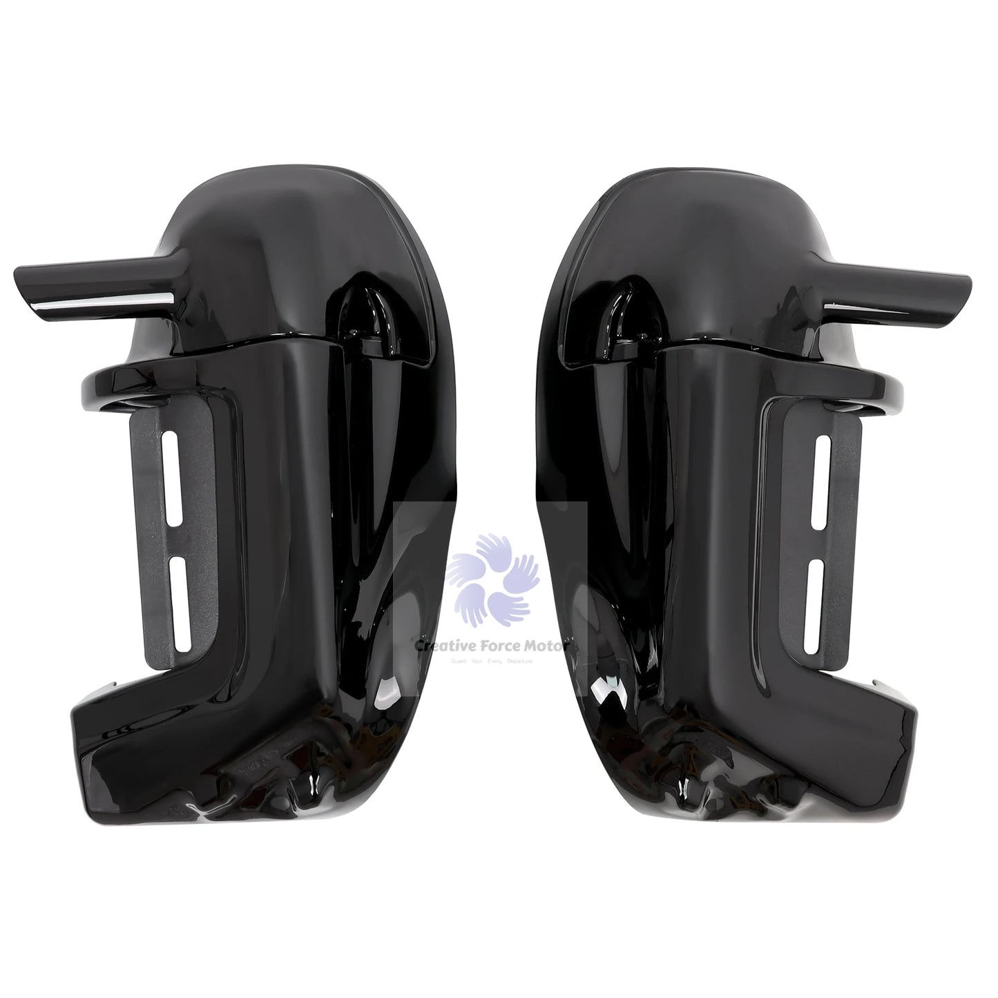 1993-2013 ABS Lower Vented Leg Fairings Motorcycle Vivid Black Warmers Glove Box For Harley Touring Electra Glide Road King FLTR