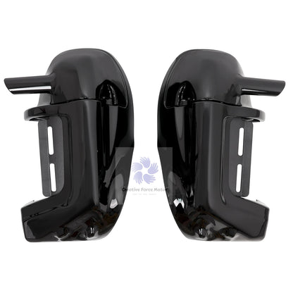 1993-2013 ABS Lower Vented Leg Fairings Motorcycle Vivid Black Warmers Glove Box For Harley Touring Electra Glide Road King FLTR