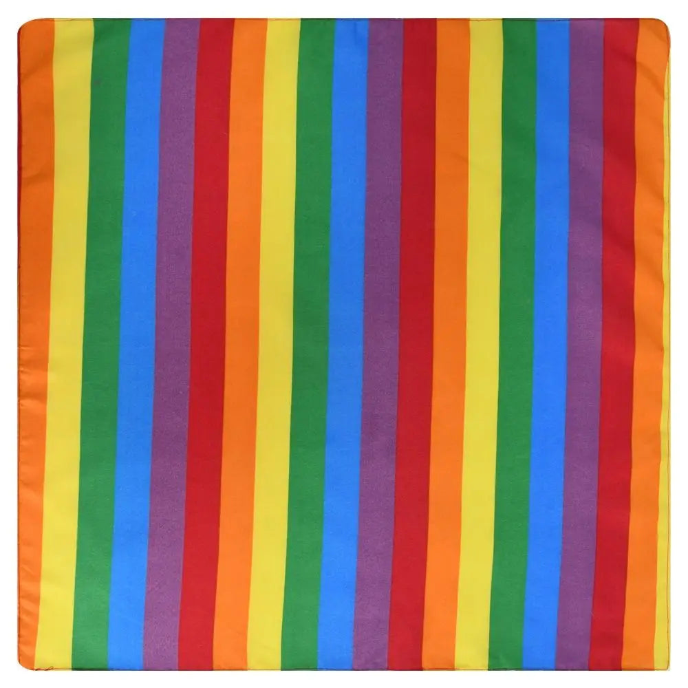 Trendy Pride Festival Pocket Square Scarf Rainbow Colorful Headband Bandana Gay Parade