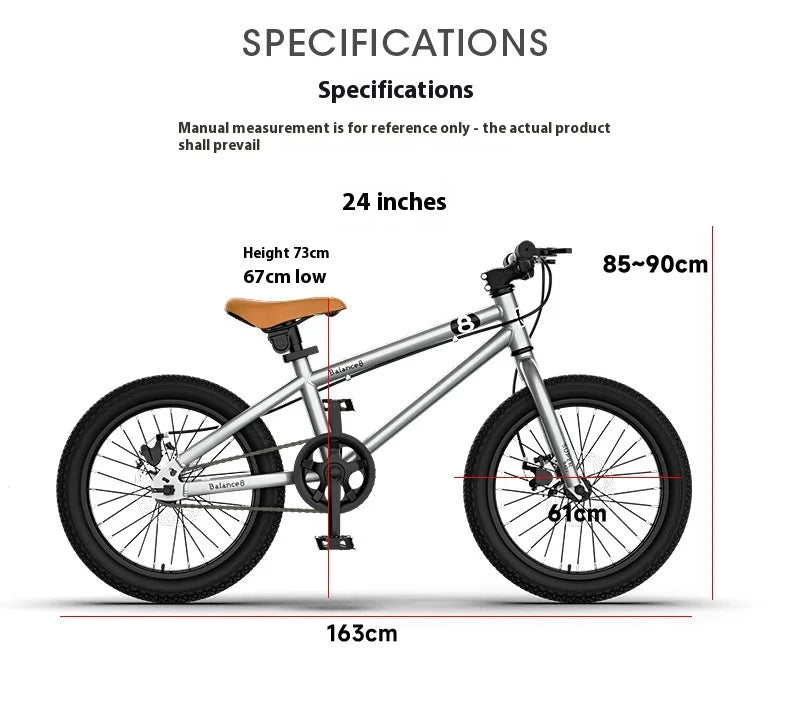 Youth Mountain Bike 16/20 Inch Children's Bicycle for Boys And Girls 6-12 Years Old Student Pedal Bike with Adjustable Frame