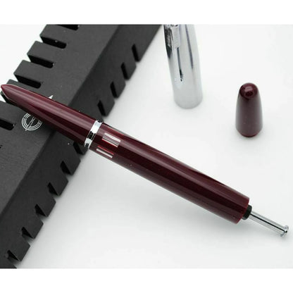 1Pc Deep Brown 138mm Wing Sung 601 Steel Cap Vacumatic Fountain Pen F Nib 0.5mm Ink Pen