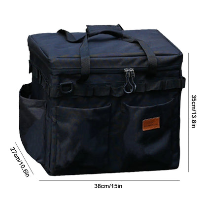 Camping Storage Bag Multifunctional Camping Cooking Utensil Organizer Large Capacity Waterproof Utility Camping Supplies