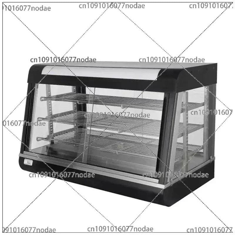 Commercial Food Warmer Countertop Pizza Warmers Display Pastry Patty Warmer Case for Buffet Restaurant Heater Food Service