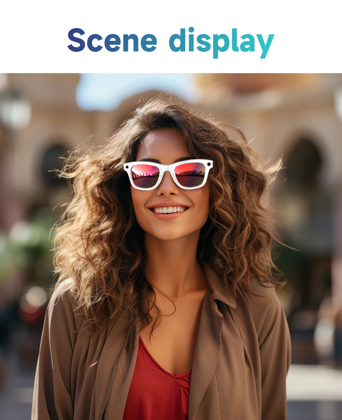 New Smart Glasses 8MP HD Camera AI Glasses Camera Photo Video Recording Translation Waterproof Anti-blue Camera Glasses Man Wome