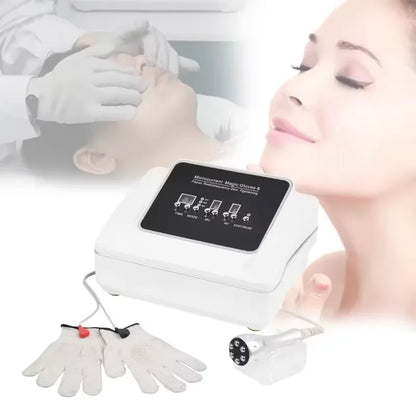 Handheld Microcurrent Facial Lift Massager Magic Current Gloves Galvanic Therapy Toning Device for Facial Rejuvenation