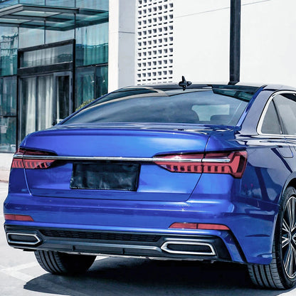 Car Sticker Bright Dark Blue Car Film Covering Vinyl Wrap Air Bubble Free Film Car Accessories Exterior Interior Decoration