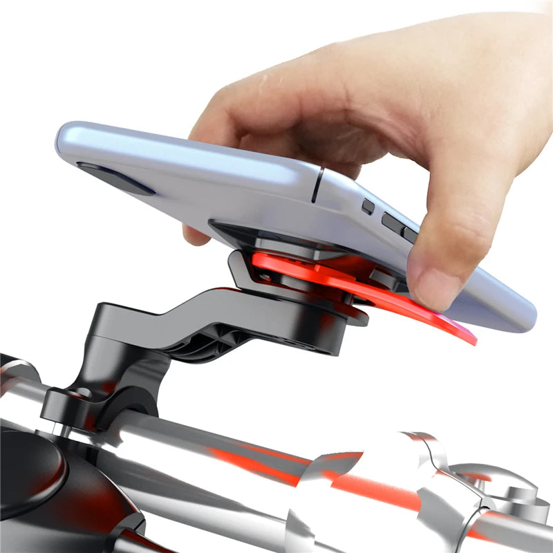 Motorcycle Phone Holder Shock Absorber Bike Phone Bracket Vibration Damper Self Lock Anti-shake Bicycle Handlebar Stem Holder