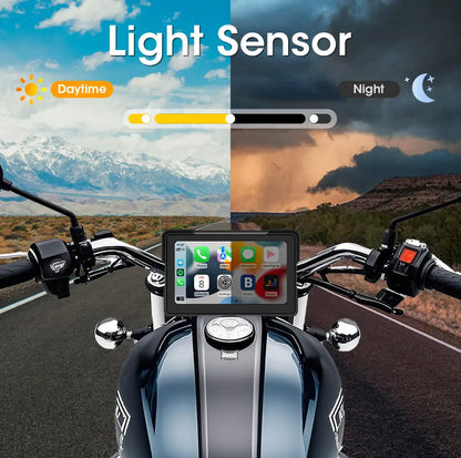 7 inch Motorcycle CarPlay Screen With TPMS GPS for Moto Navigation Display Screen Android Auto Digital Motorcycle Dashboard BT