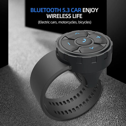 Wireless Remote Control for Motorcycle Helmet Earphone Bluetooth-compatible5.3 Bike Handlebar Media Controller Buttons