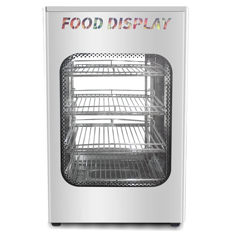 4 Layers Commercial 800W Stainless Steel Pizza Warmer  Display Showcase Hot Food Display Patty Warmer
