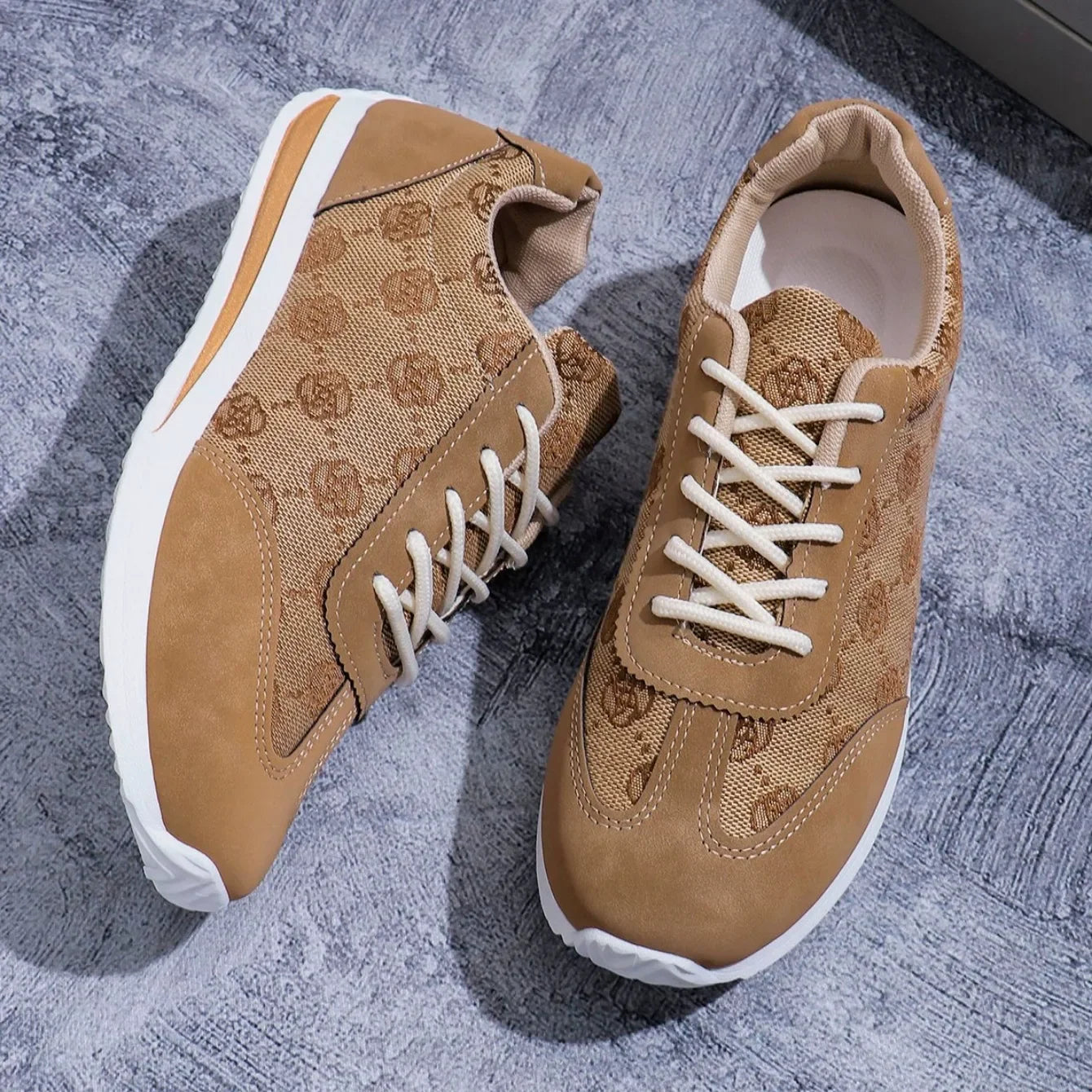 Women Thick Soled Cross Round Head Thin Fashion Shoes Women Comfortable  Breathable Casual Wear-resistant Shoes Zapatos De Mujer