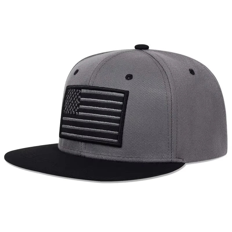 Unisex American Flag Embroidery Hip-hop Hats Spring Autumn Outdoor Adjustable Casual Baseball Caps Sunscreen Hat Sports Cap