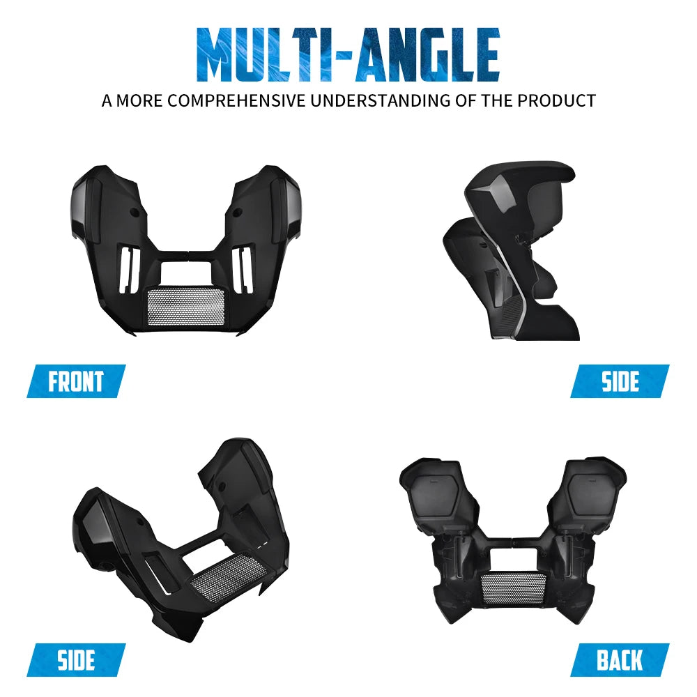 Motorcycle Lower Leg Fairing Cover Extended Chin Spoiler Kit For Harley Touring Street Road Glide 2023-Up FLHX FLTRX 2024-Up